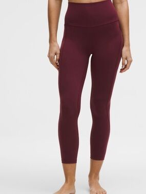 lululemon athletica High-Rise Leggings in Maroon- Red